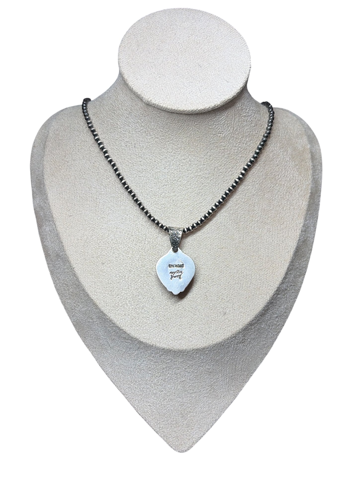 Handcrafted Pink Conch Heart Pendant