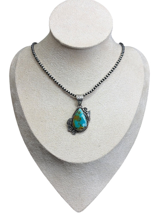 Handcrafted Sonoran Mountain Turquoise Pendant