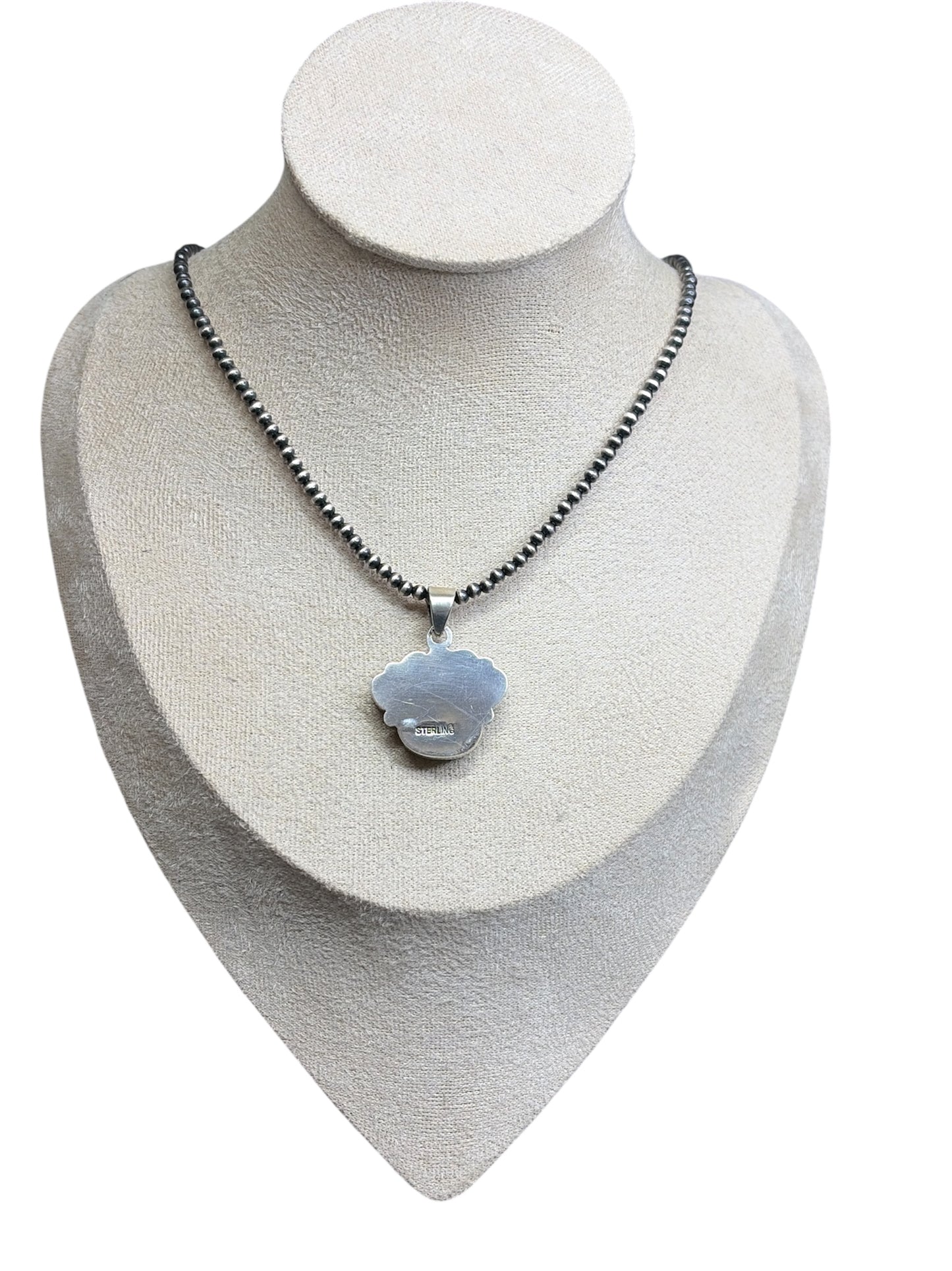 Handcrafted Kingman Turquoise Paw Pendant