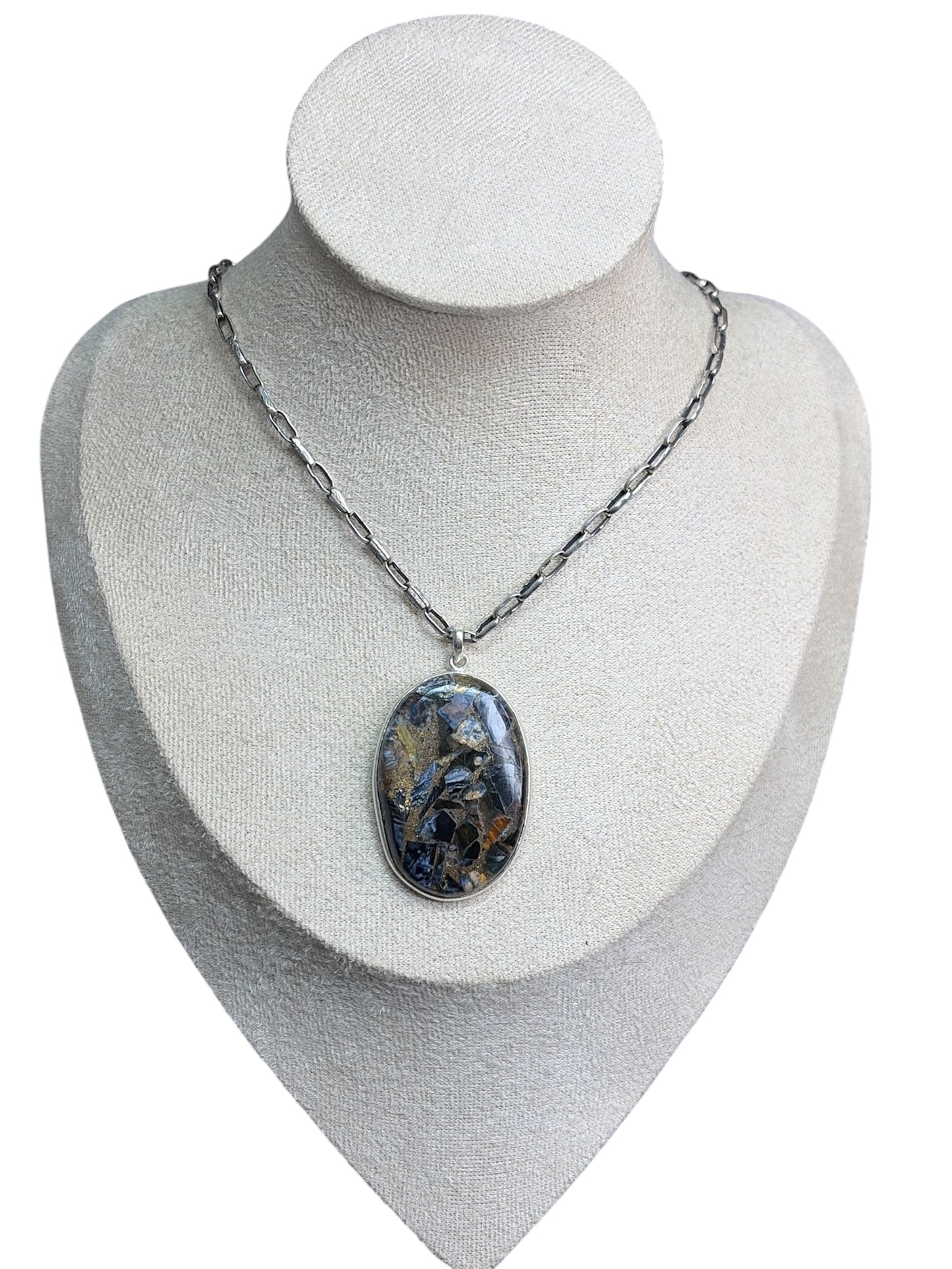 Crushed Pietersite Statement Pendant