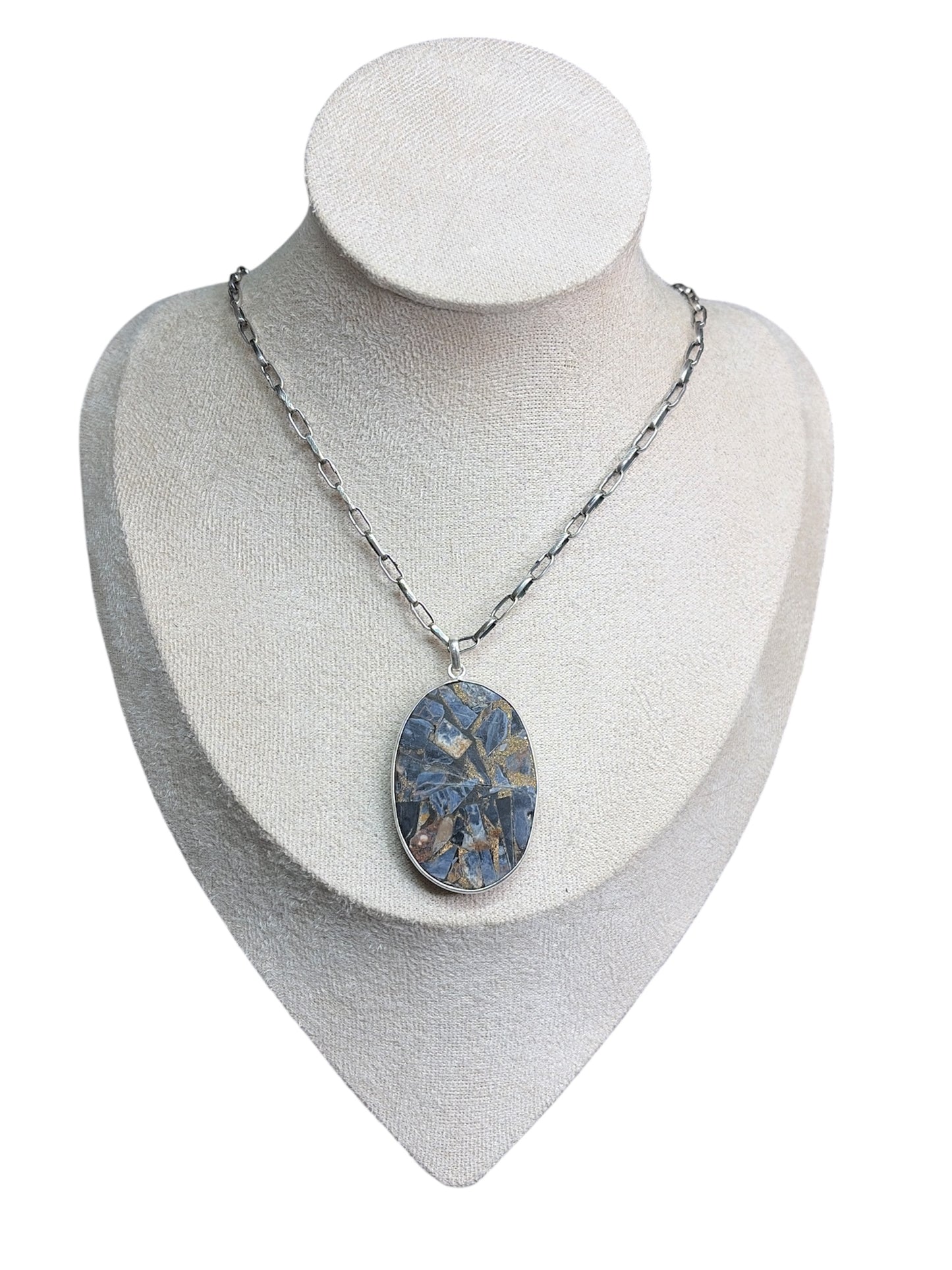 Crushed Pietersite Statement Pendant