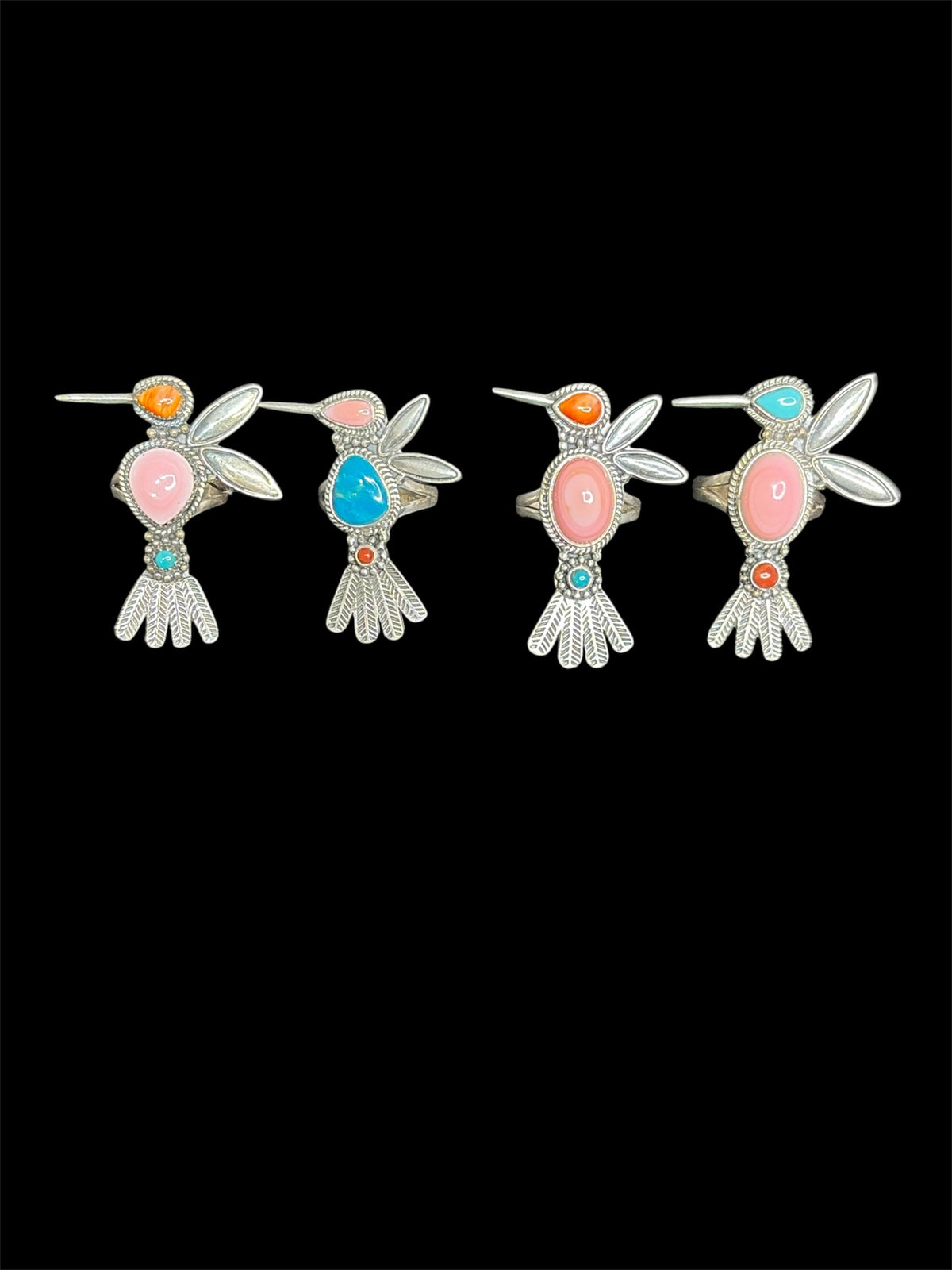 Handcrafted Hummingbird Statement Rings – Silver Fin Jewelry