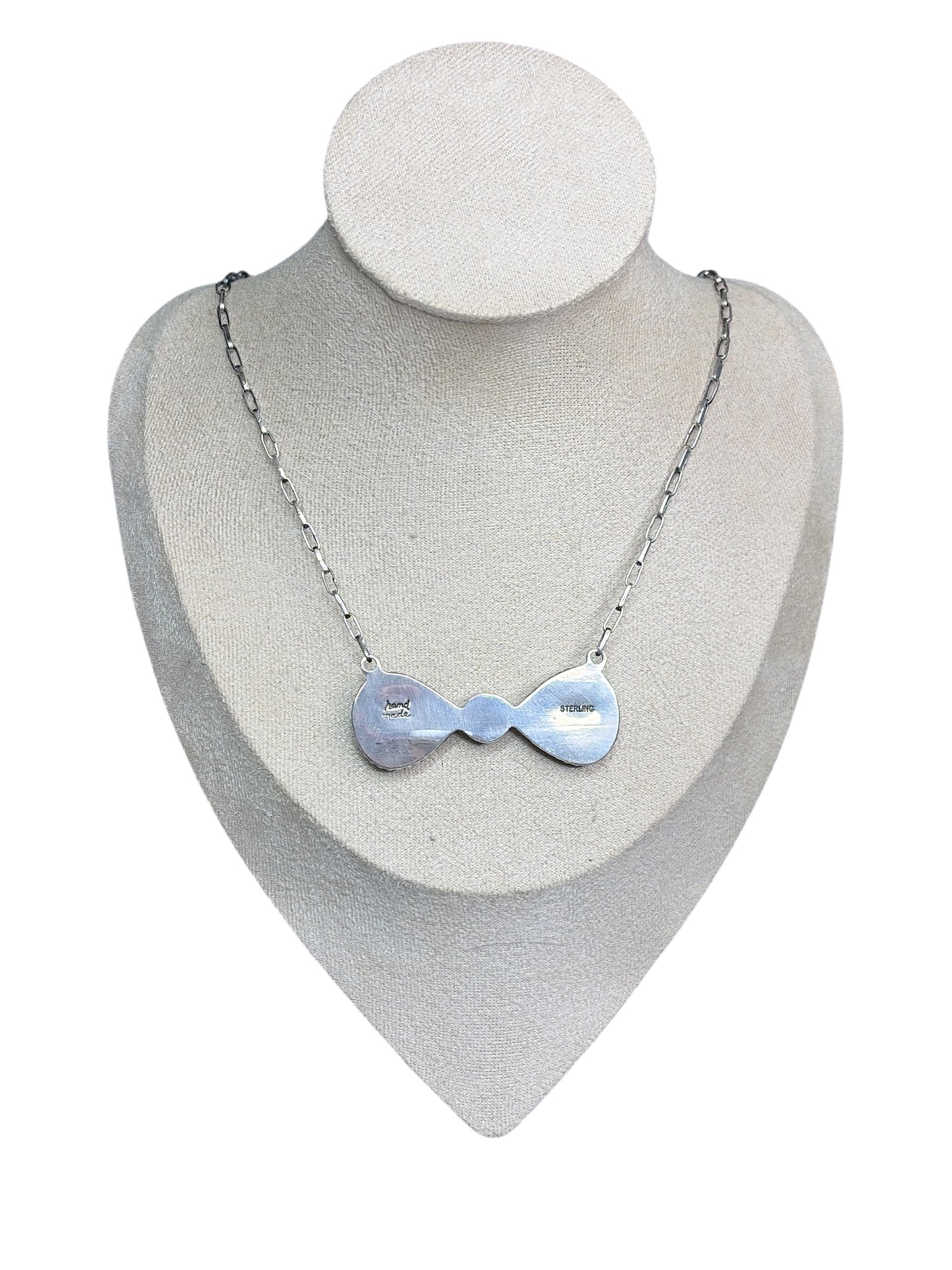 The Bow Necklace Handcrafted Kingman Turquoise