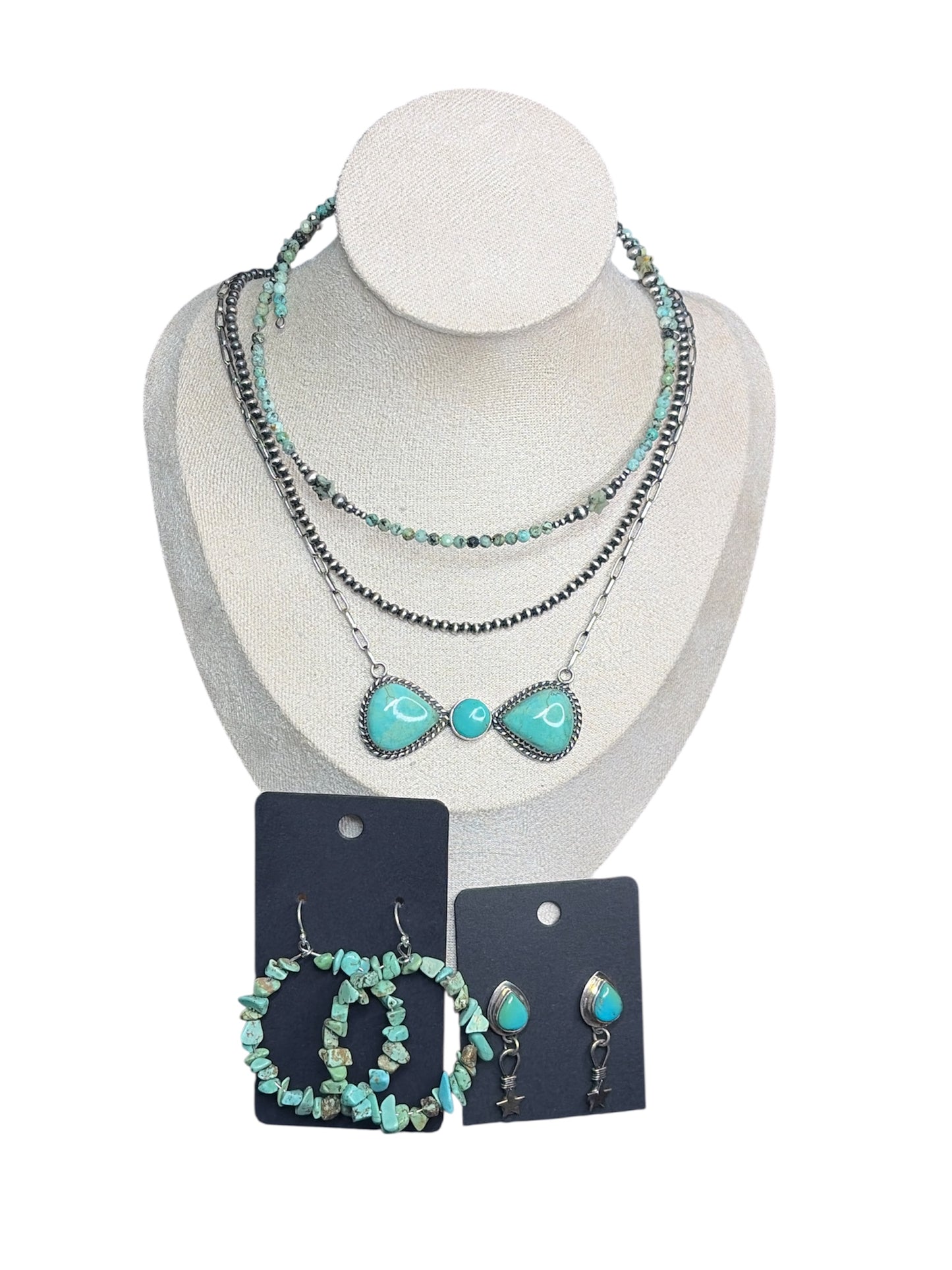 The Bow Necklace Handcrafted Kingman Turquoise