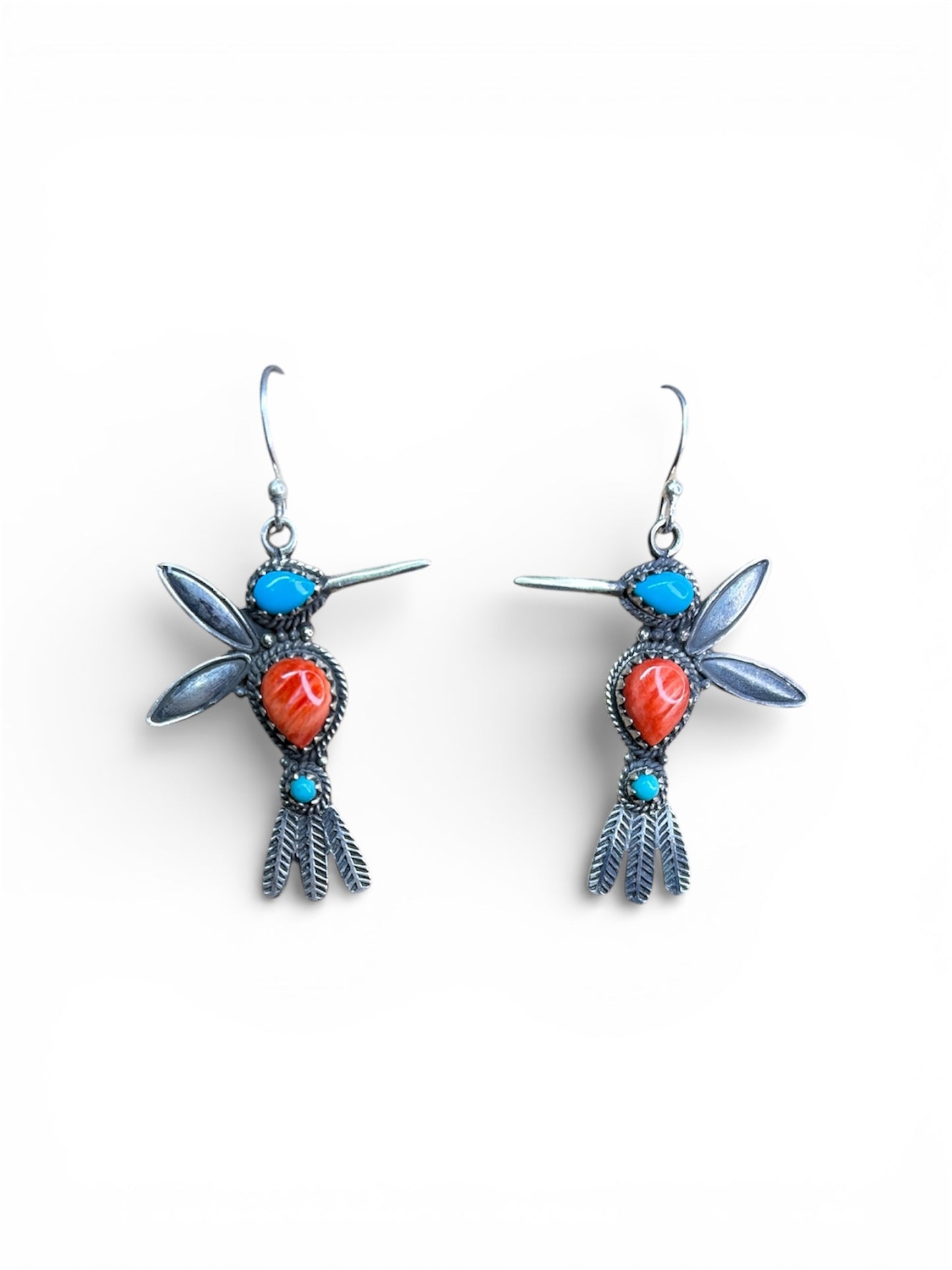 Handcrafted Hummingbird Statement Earrings