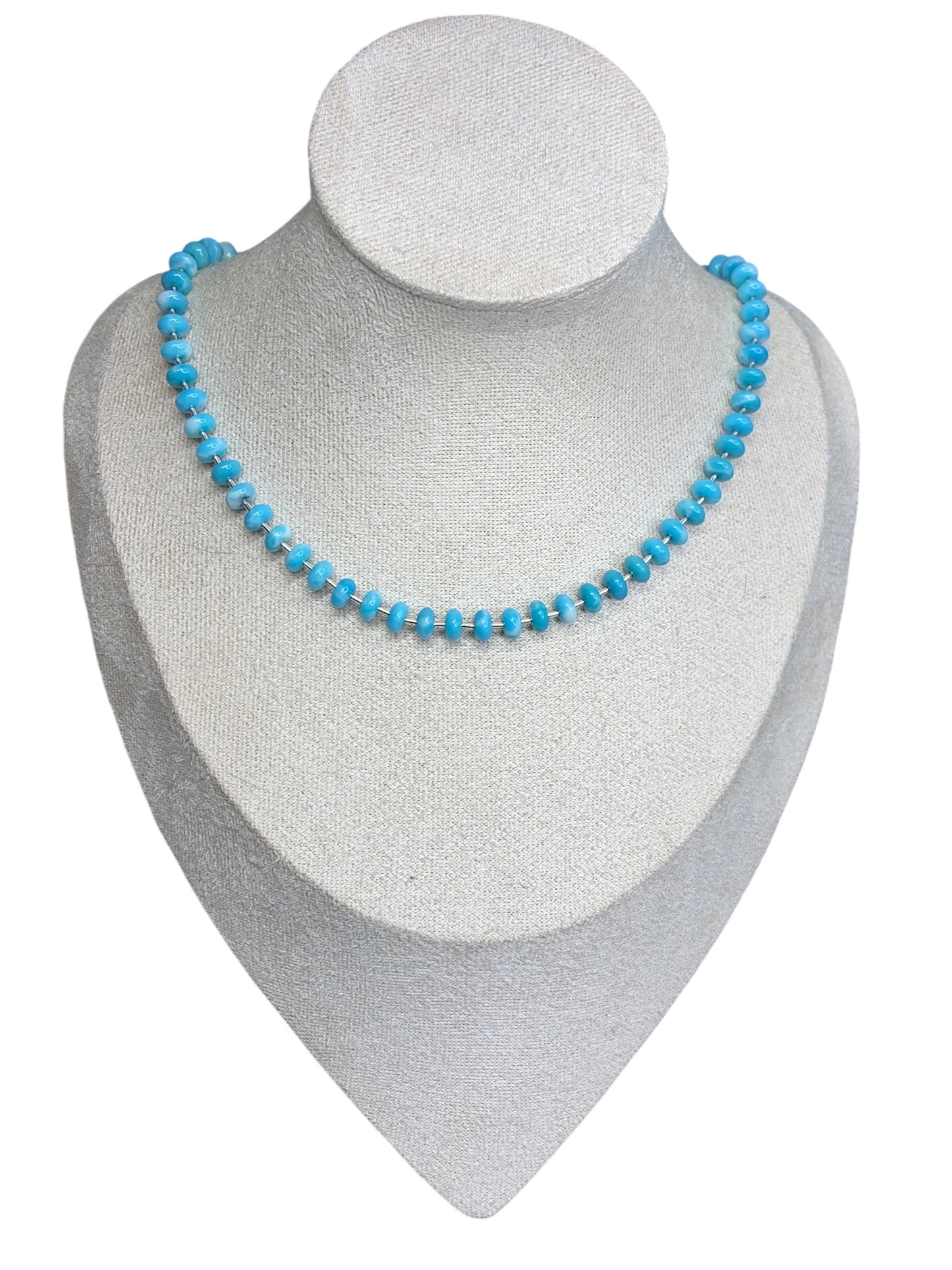Larimar & Liquid Silver Necklace