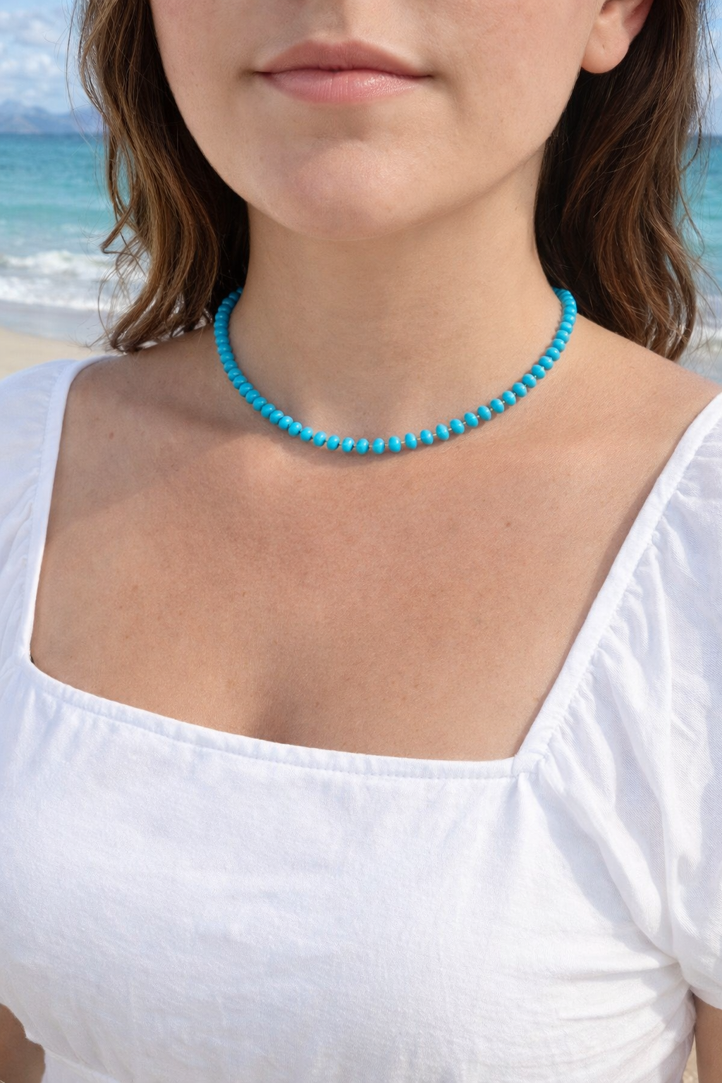 Larimar & Liquid Silver Necklace