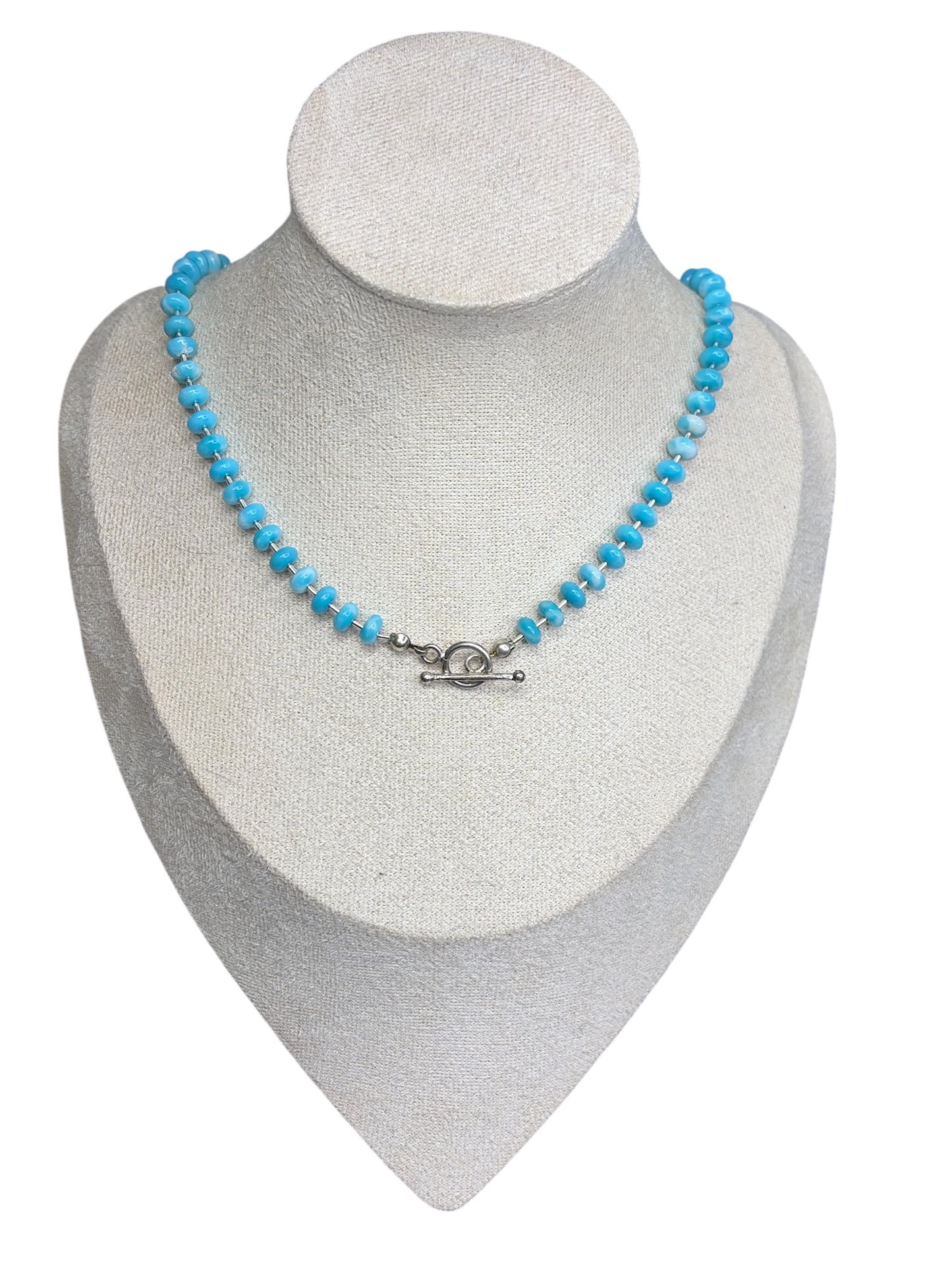 Larimar & Liquid Silver Necklace