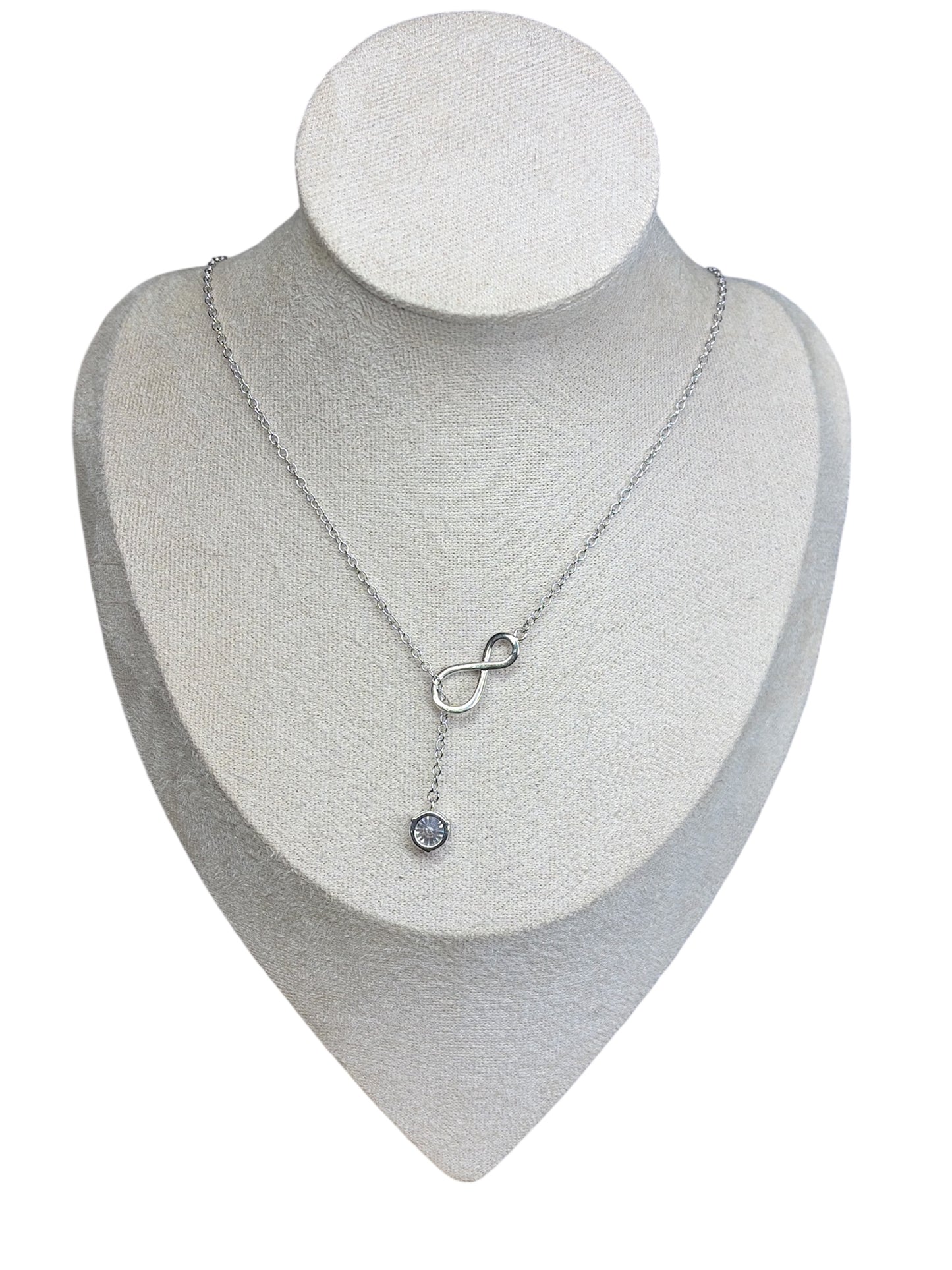 2.1ct Moissanite Infinity Necklace