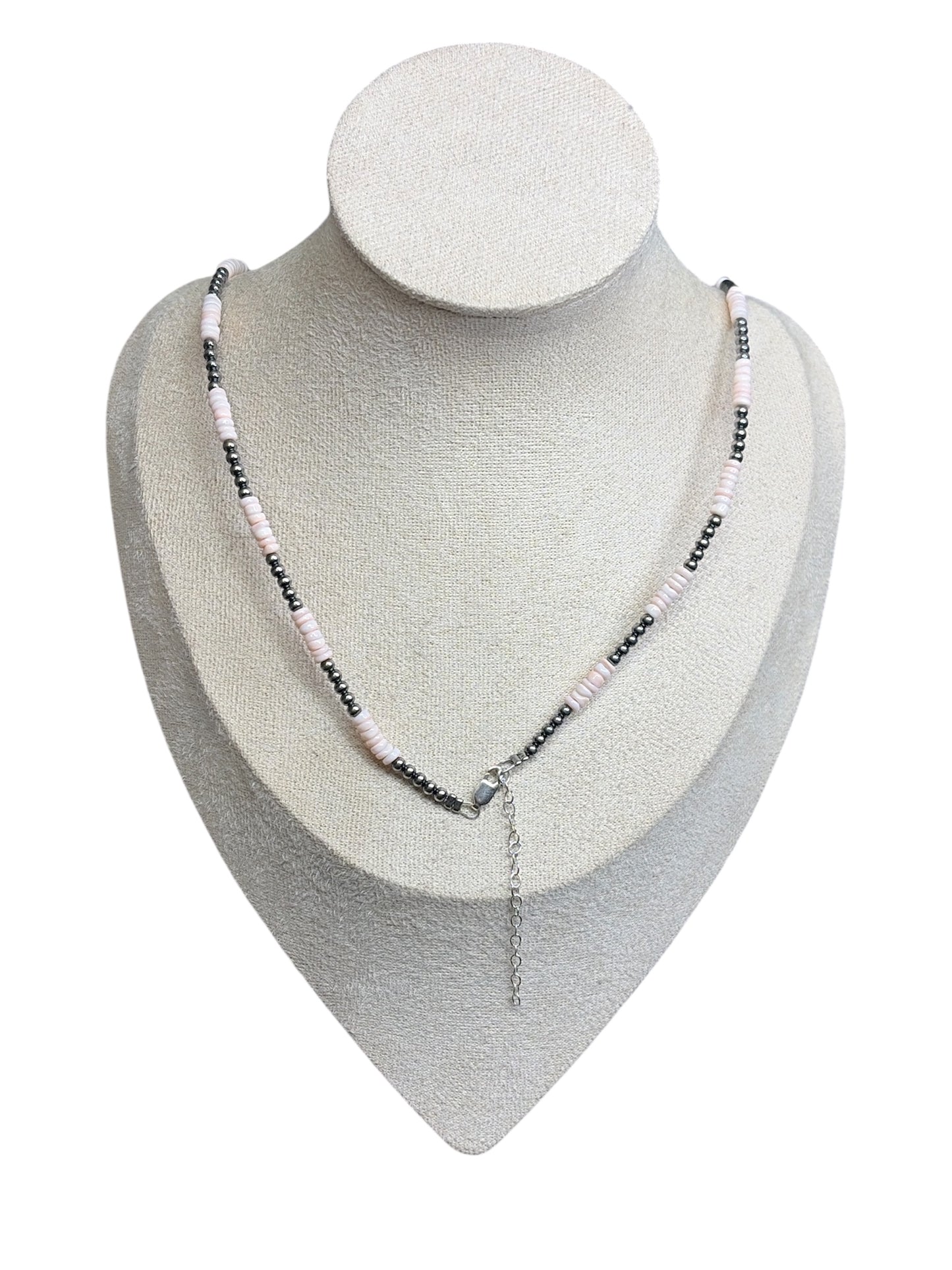 Pink Conch & Desert Pearl Necklace