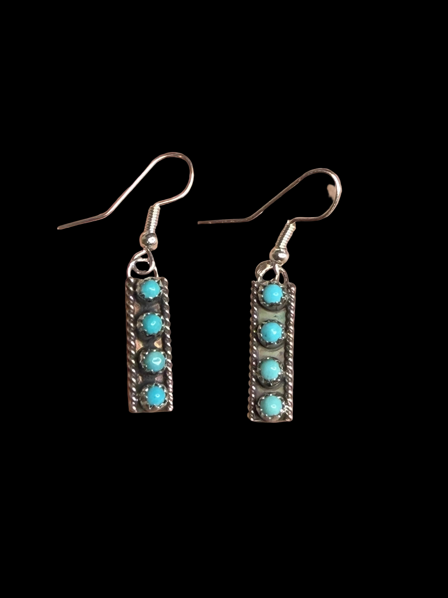 Turquoise Bar Earrings
