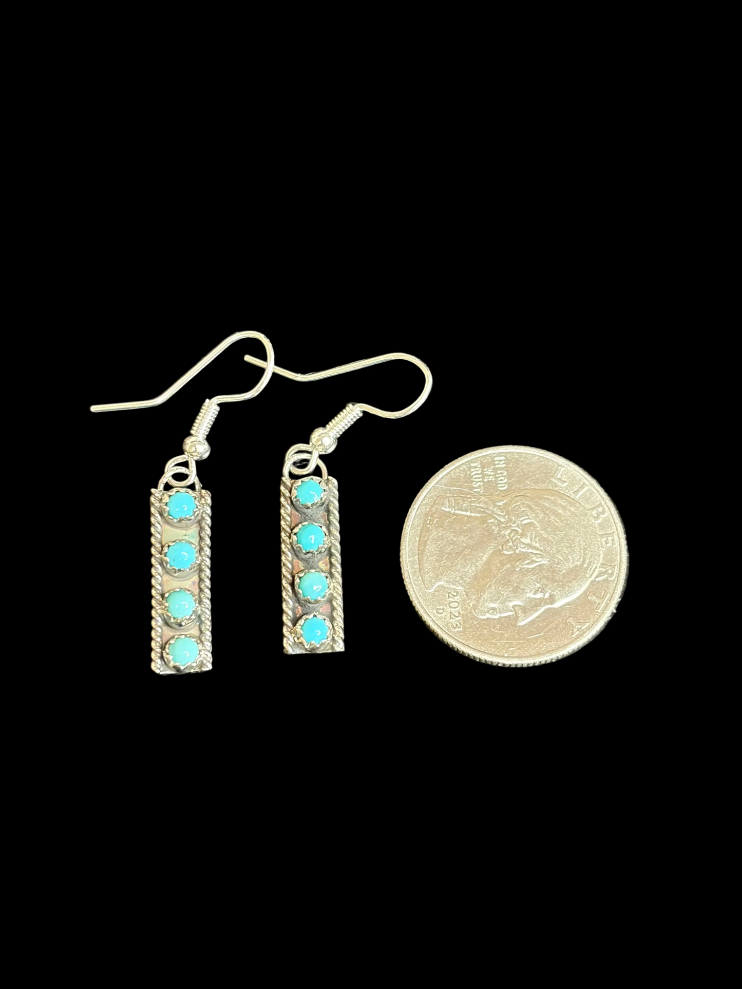Turquoise Bar Earrings