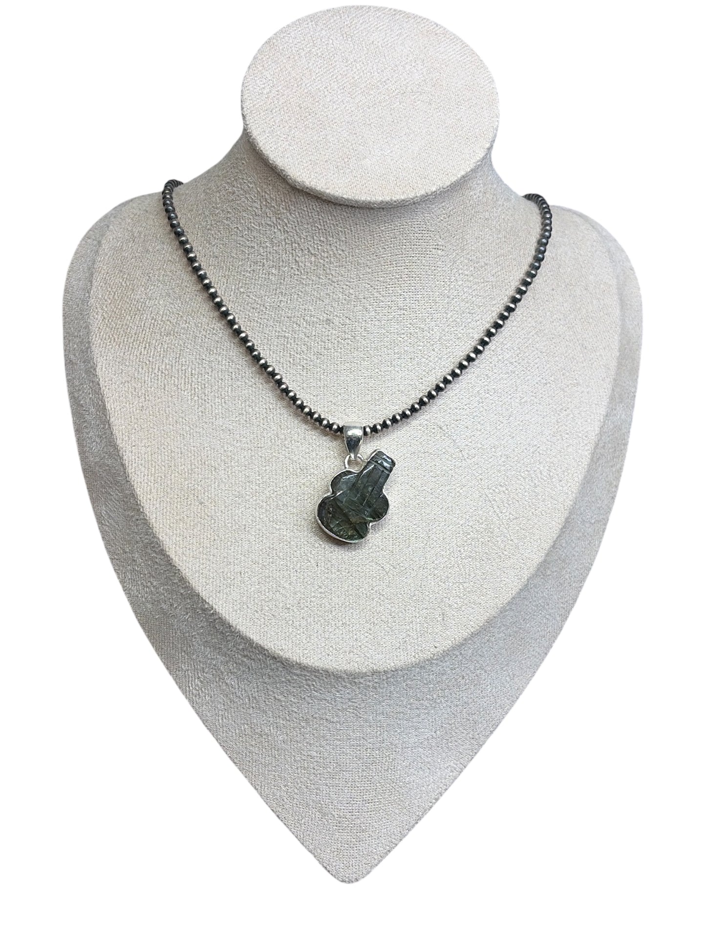 Carved Labradorite Pendant