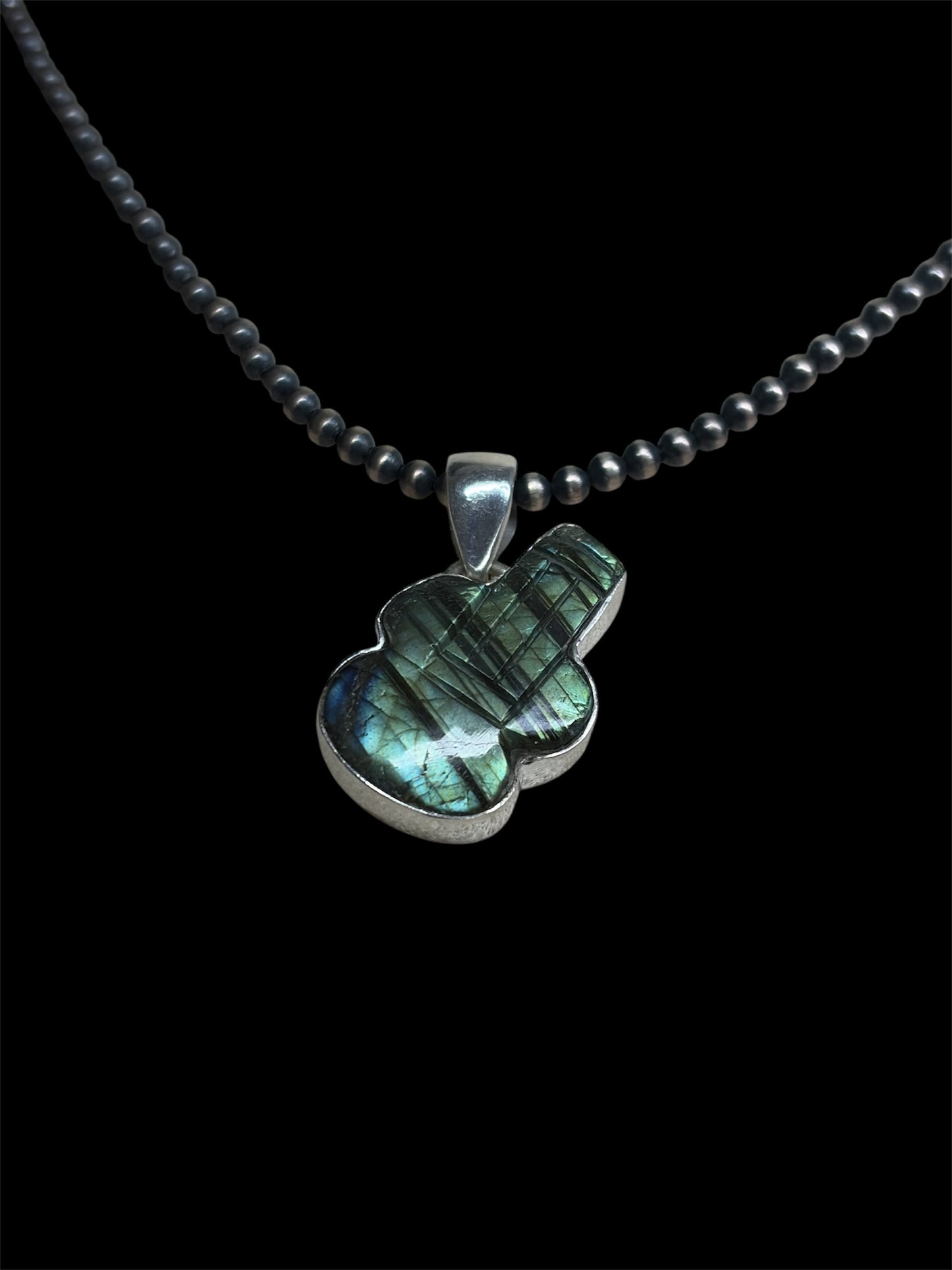 Carved Labradorite Pendant