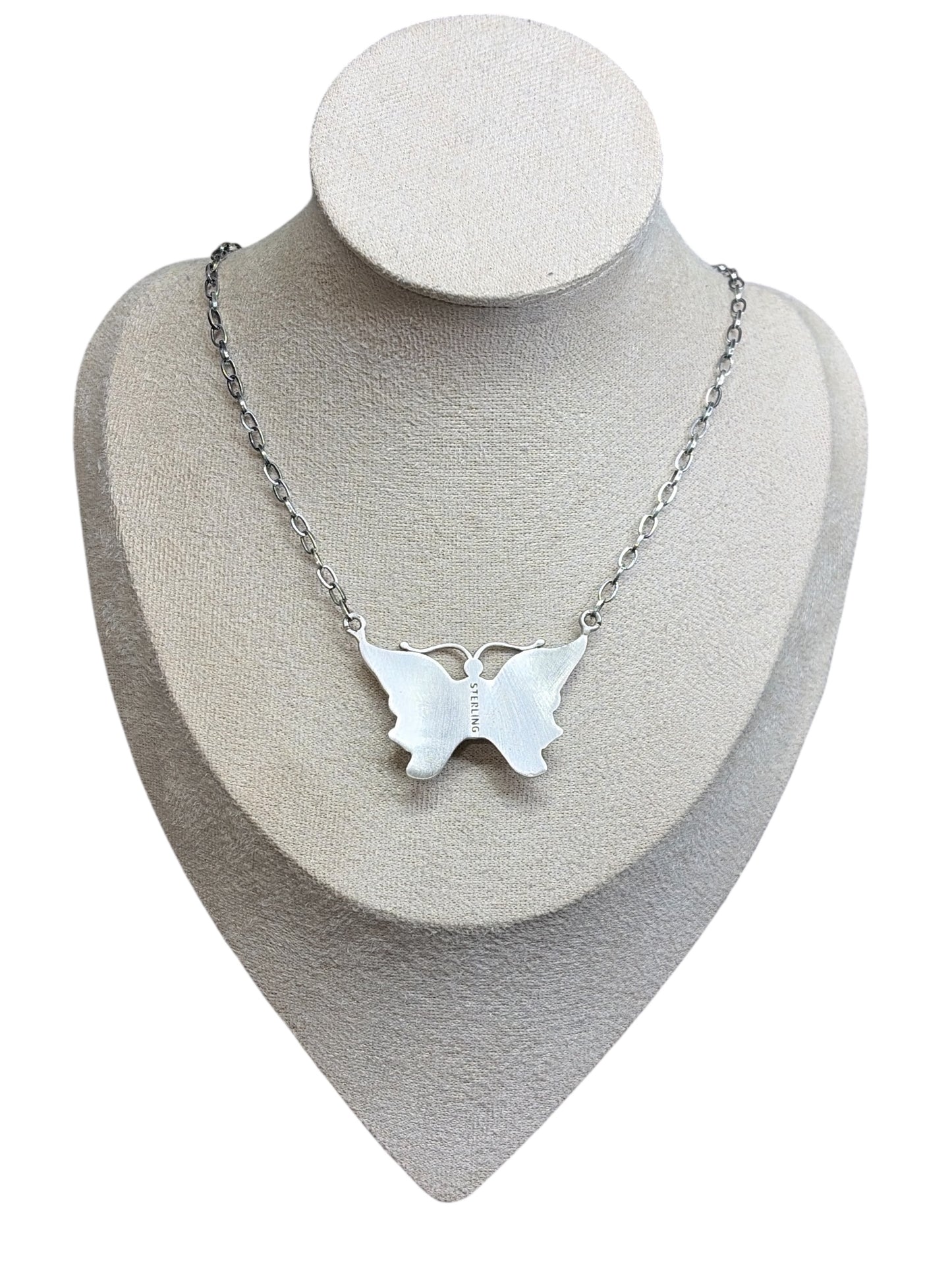 Wild Horse Jasper Butterfly Necklace