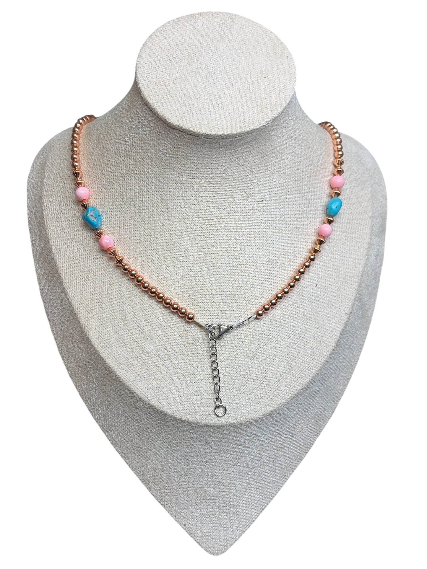 Copper, Pink Conch & Hubei Turquoise