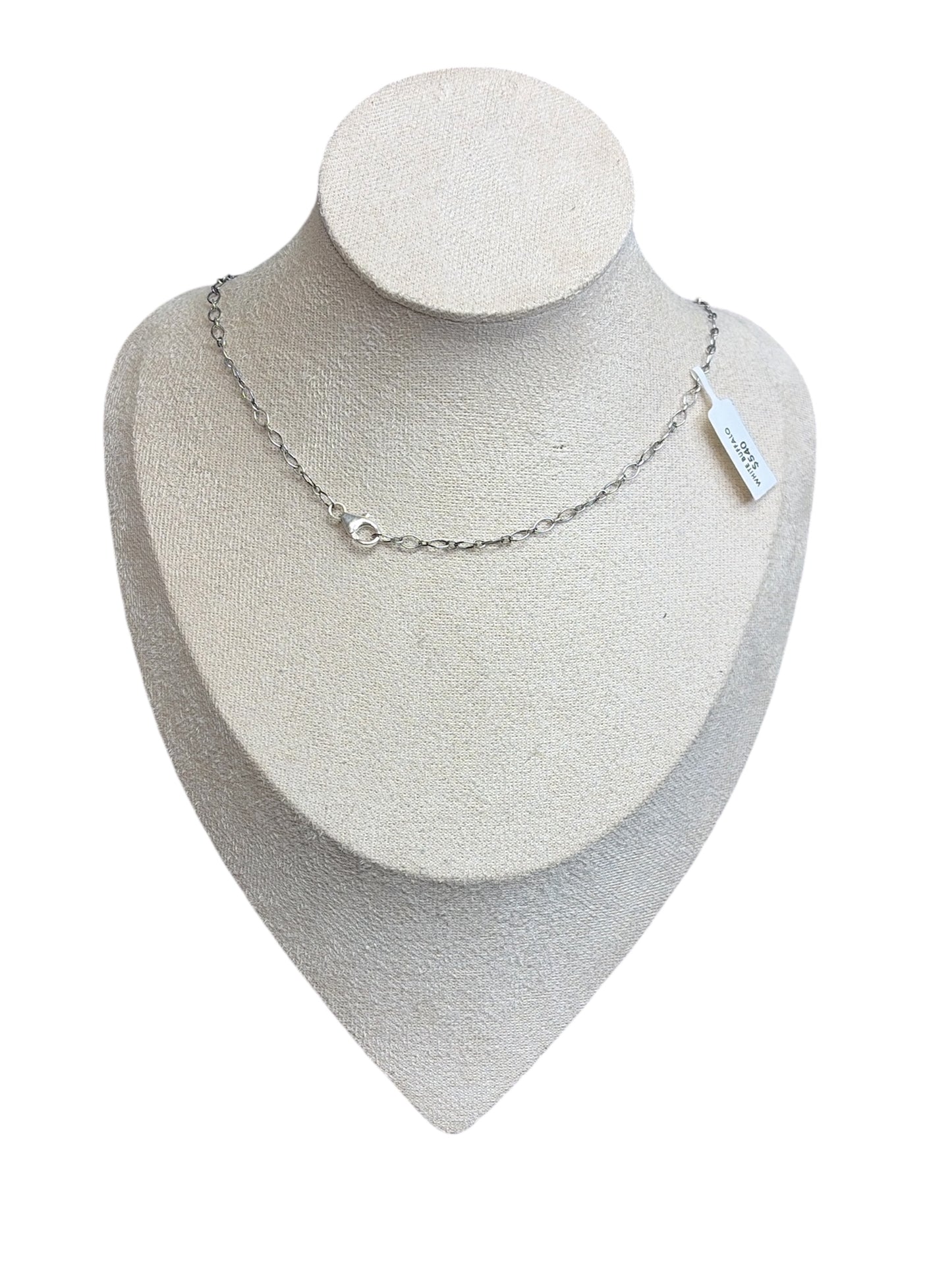 White Buffalo Lariat Necklace