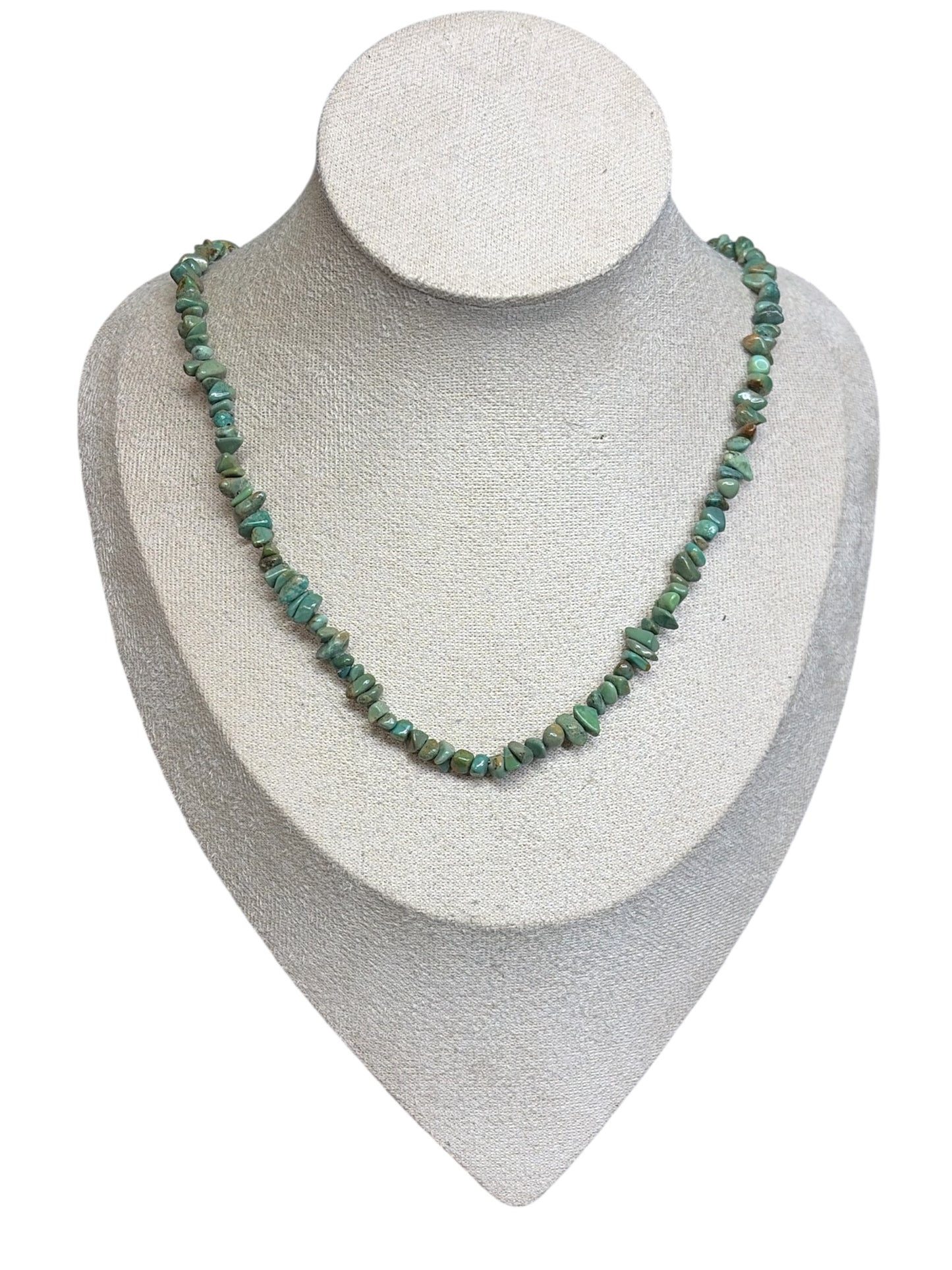 Green Kingman Turquoise Chip Necklace