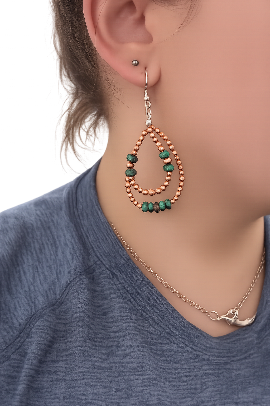 Copper & Kingman Double Hoop Earrings