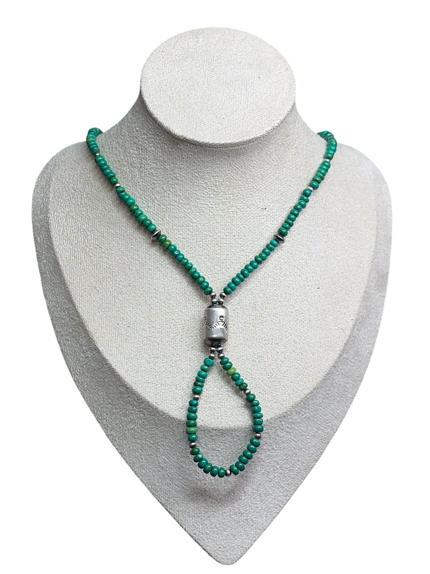 Sonoran Turquoise Jacla-Inspired Lariat Necklace