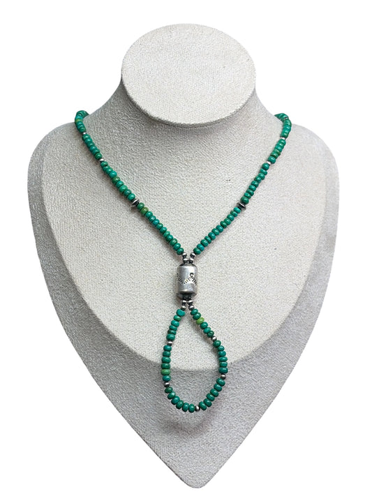 Sonoran Turquoise Jacla-Inspired Lariat Necklace