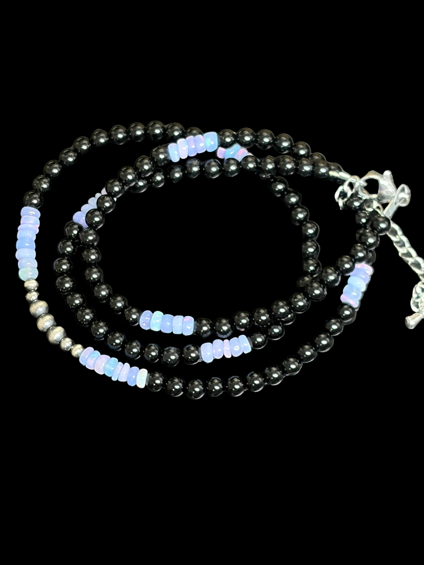 Mermaid Opal & Black Onyx Necklace