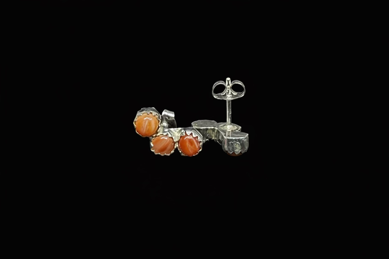 Zuni - Janice Spencer - 3 stone earrings