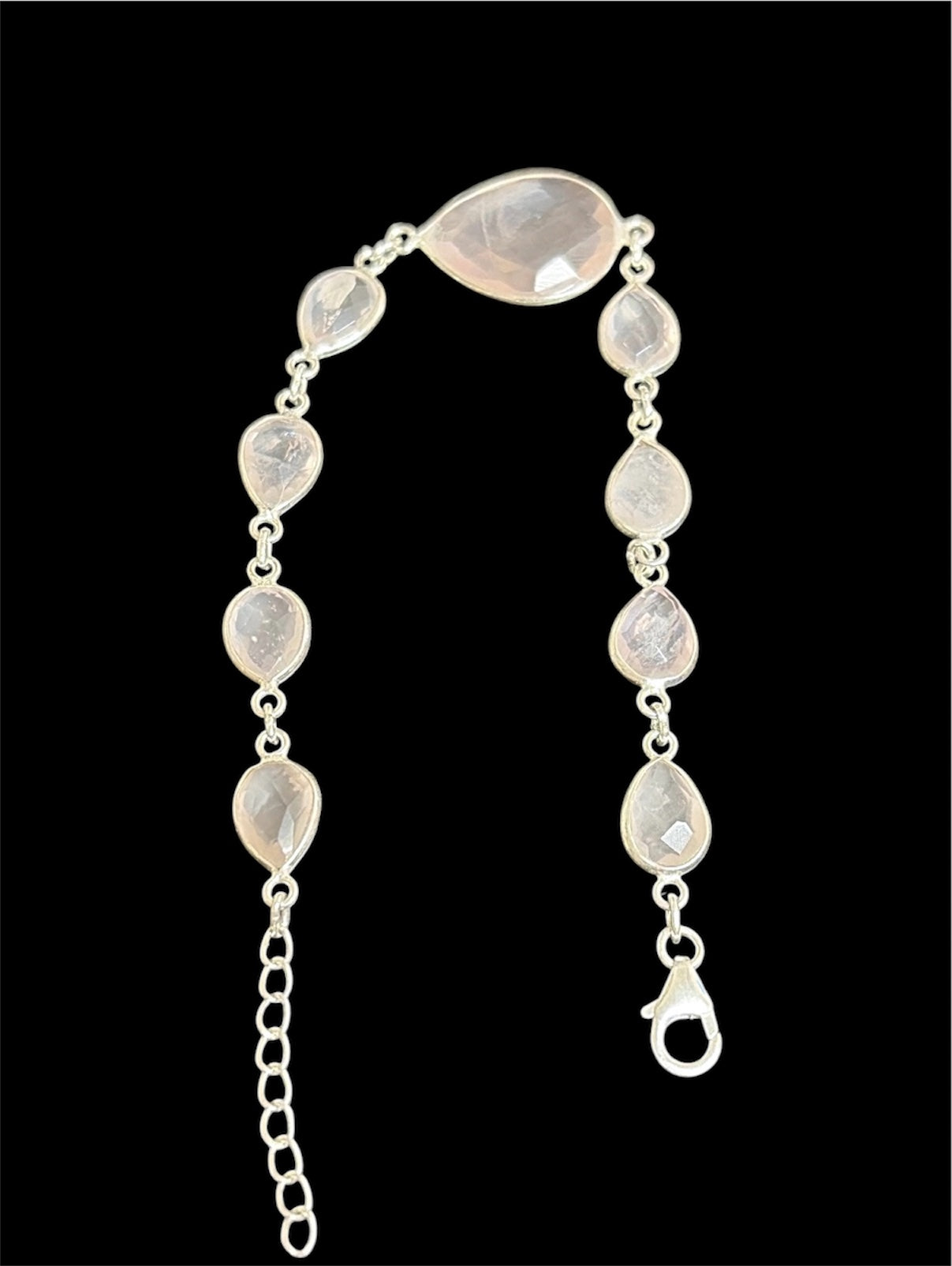 Faceted Rose Quartz Bracelet