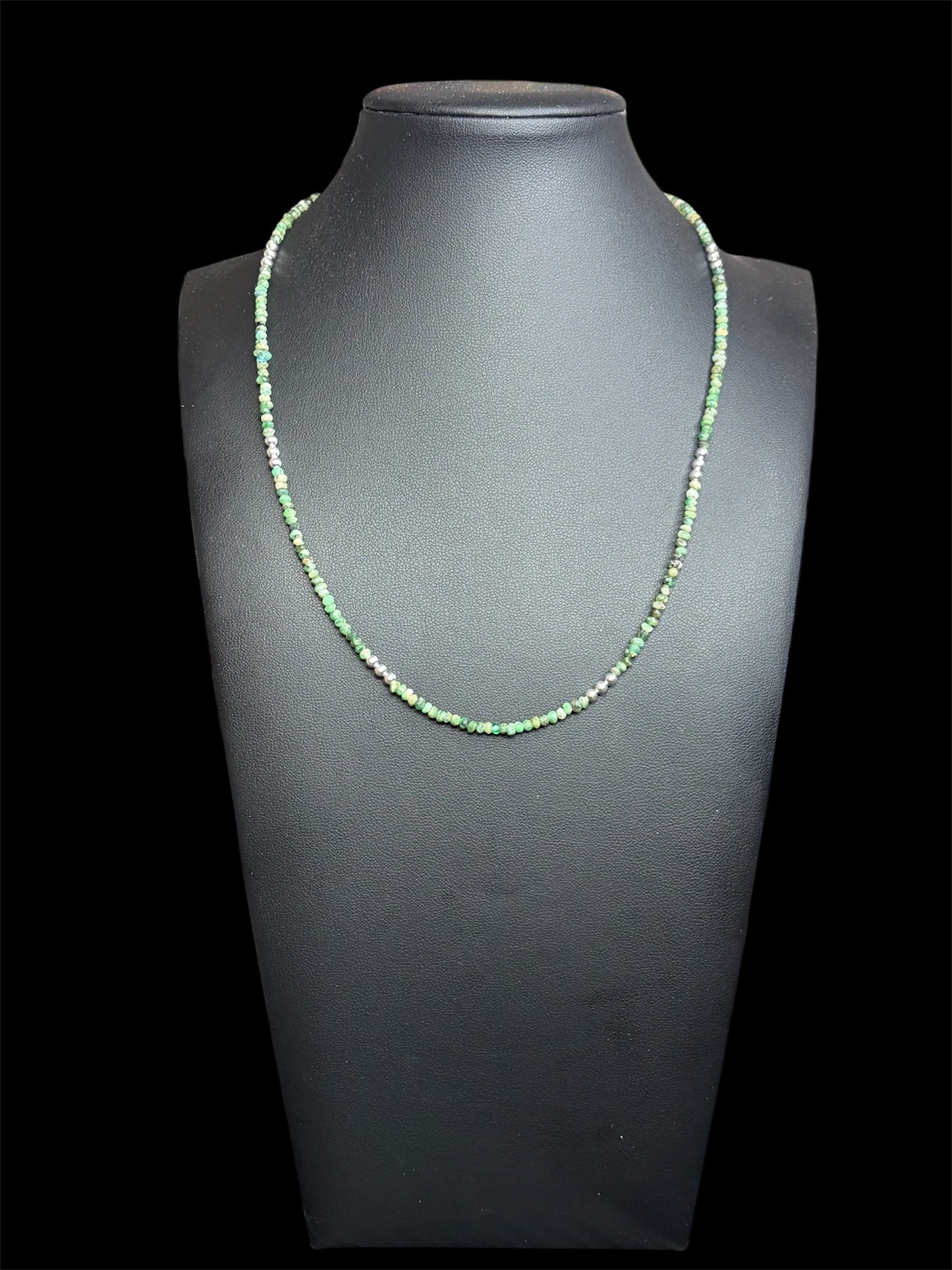 Brazilian Emerald & Sterling Necklace
