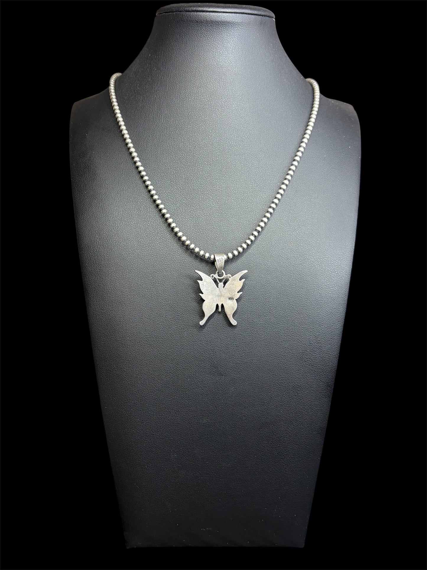 Purple Lab Opal Butterfly Pendant