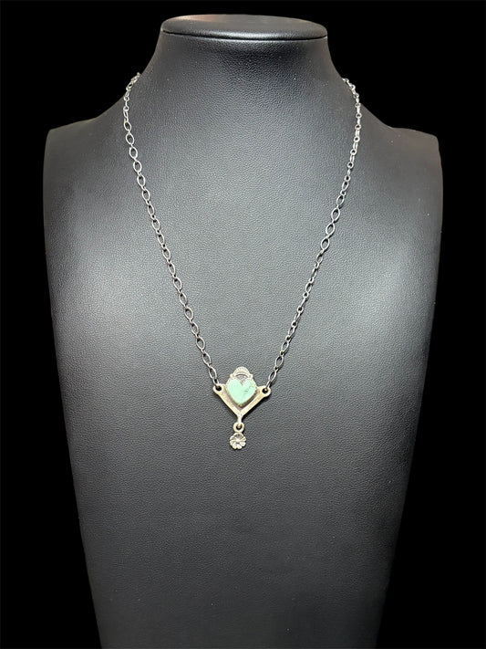 Paloma Heart Drop Necklace