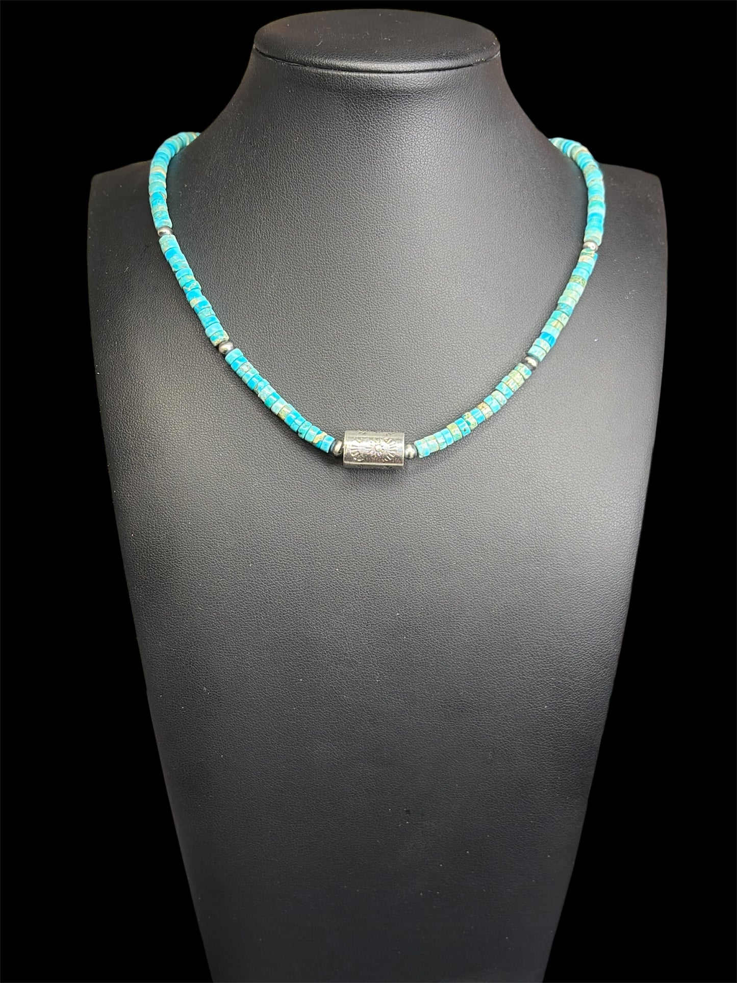 Navajo - Kingman Turquoise & Sterling Necklace
