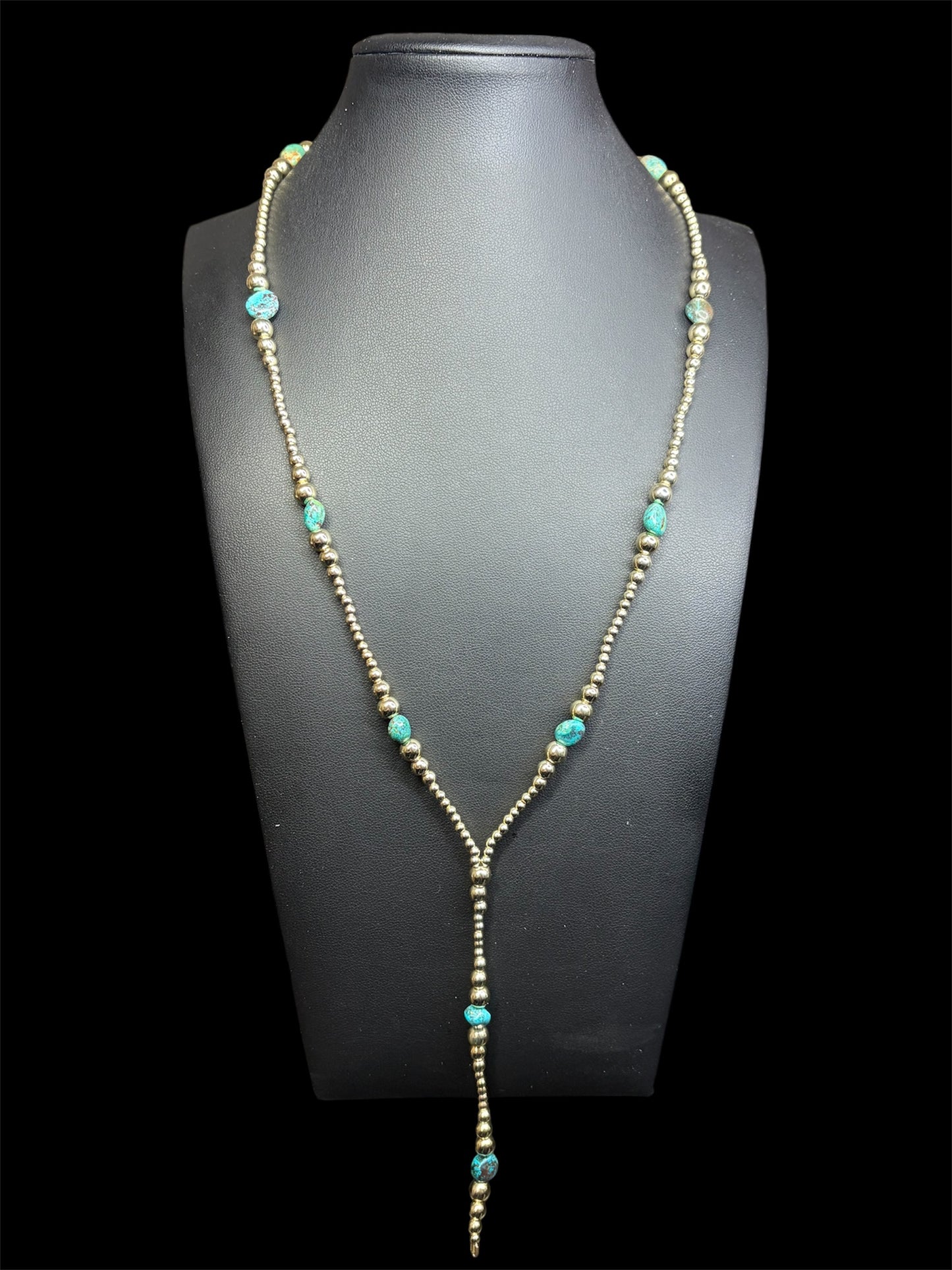 Golden Hubei Lariat Necklace