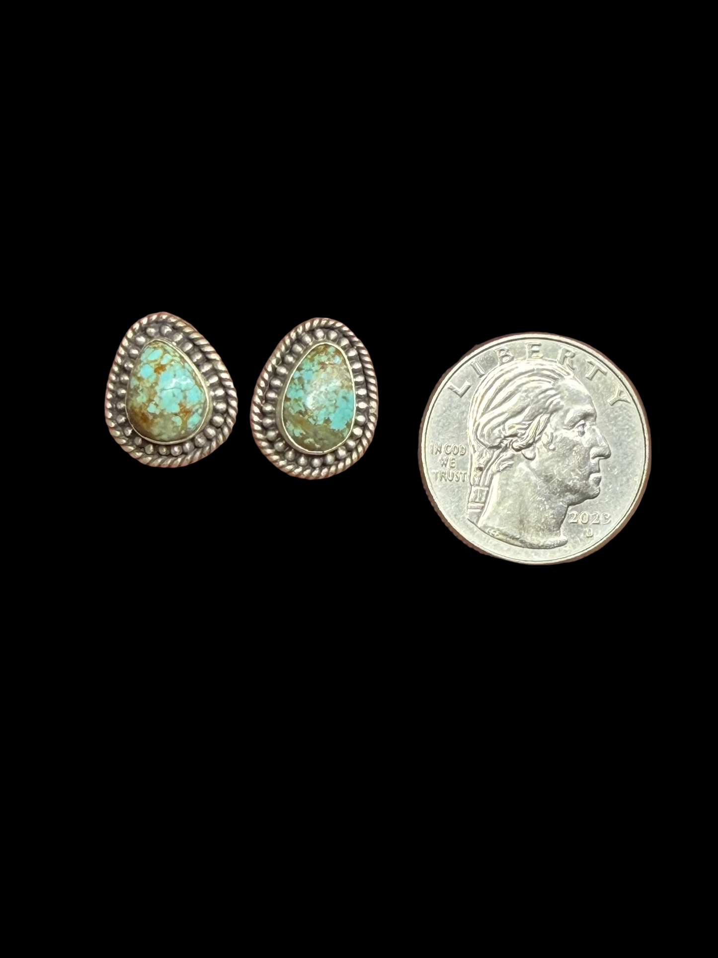 Number 8 Turquoise Earrings