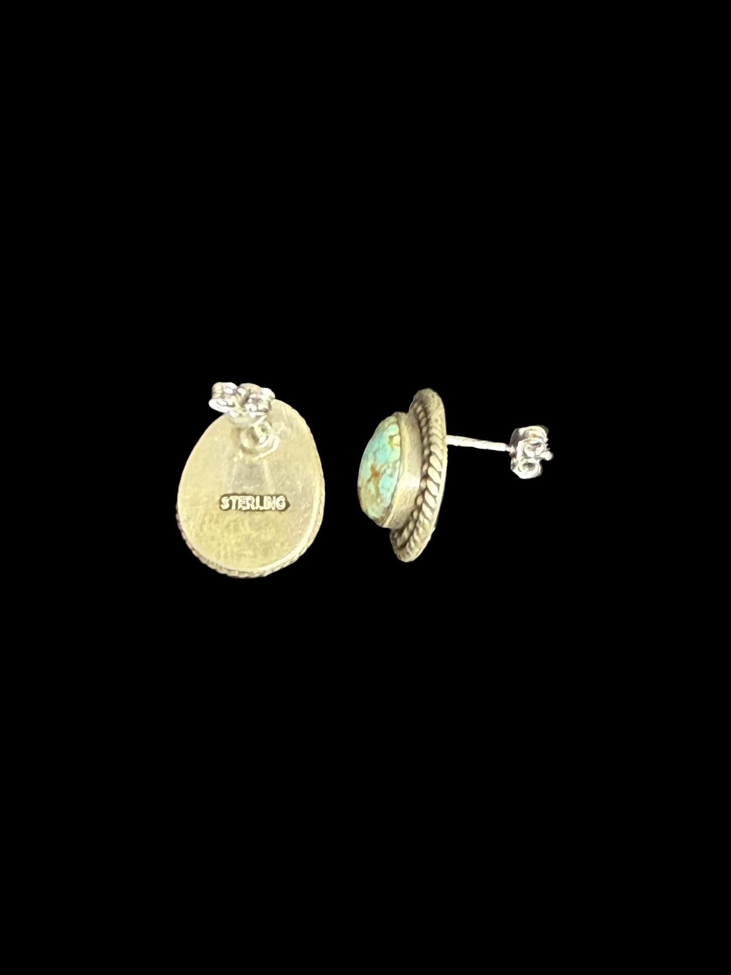 Number 8 Turquoise Earrings
