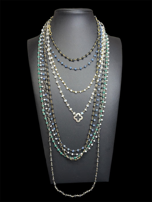 Beaded Sterling Necklaces