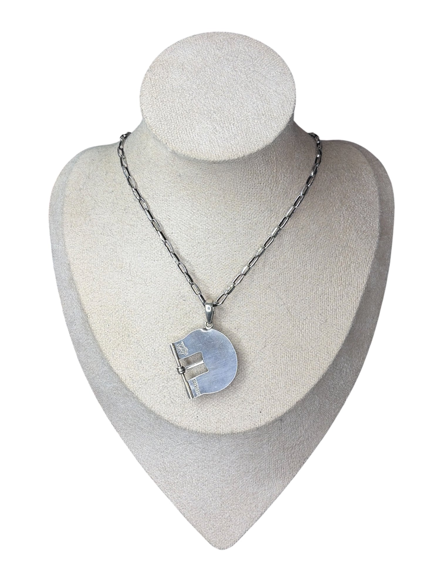 Handcrafted Multi-Stone Buckle Pendant