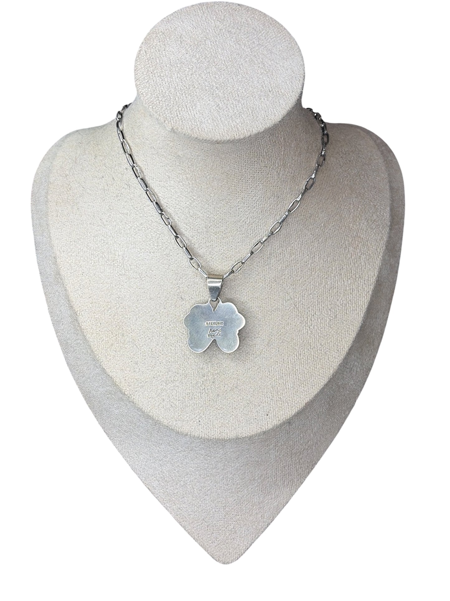Handcrafted Kingman Turquoise Butterfly Pendant