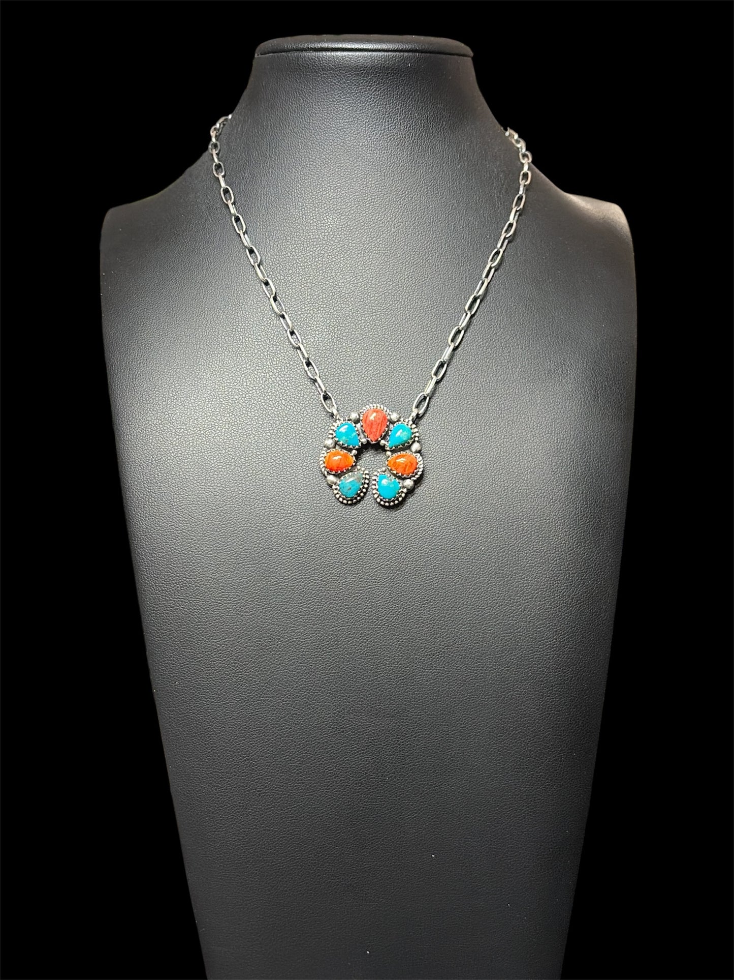 Handcrafted Spiny & Kingman Turquoise Necklace