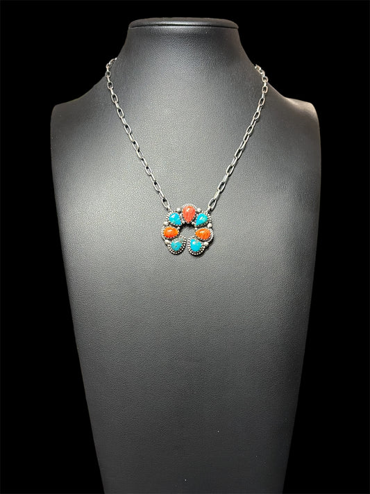 Handcrafted Spiny & Kingman Turquoise Necklace