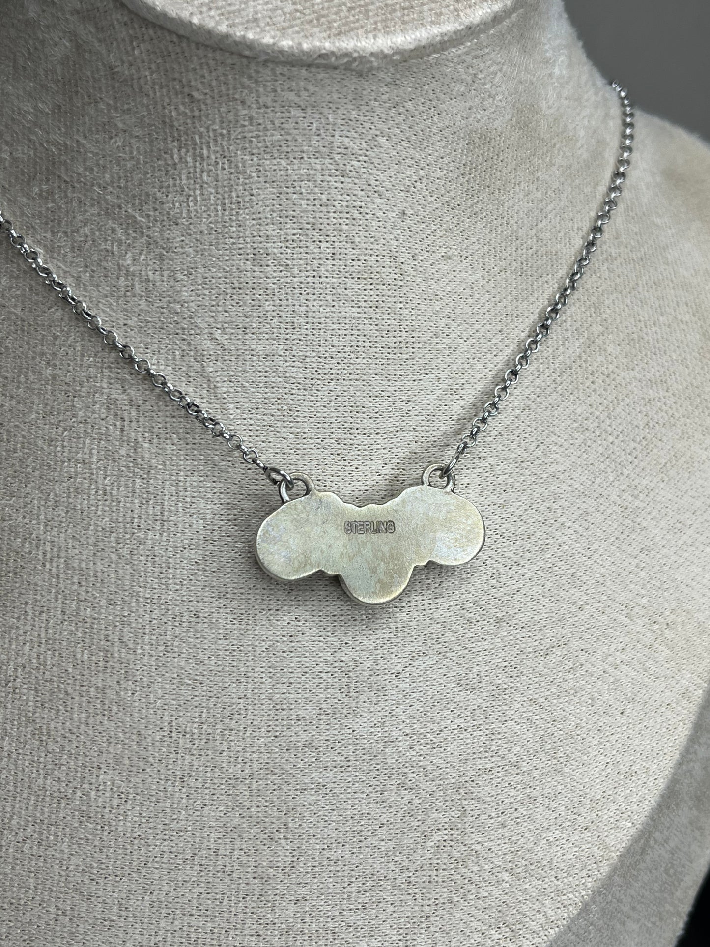 Black Opal Sterling Silver Necklace