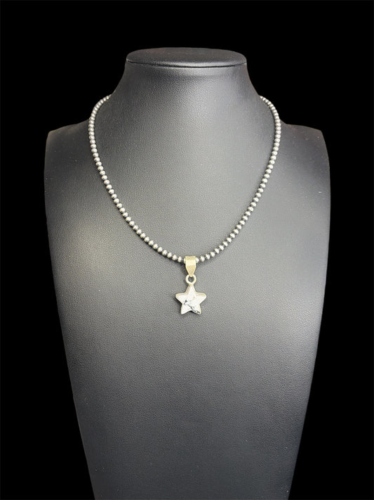 Petite White Buffalo Star Pendant