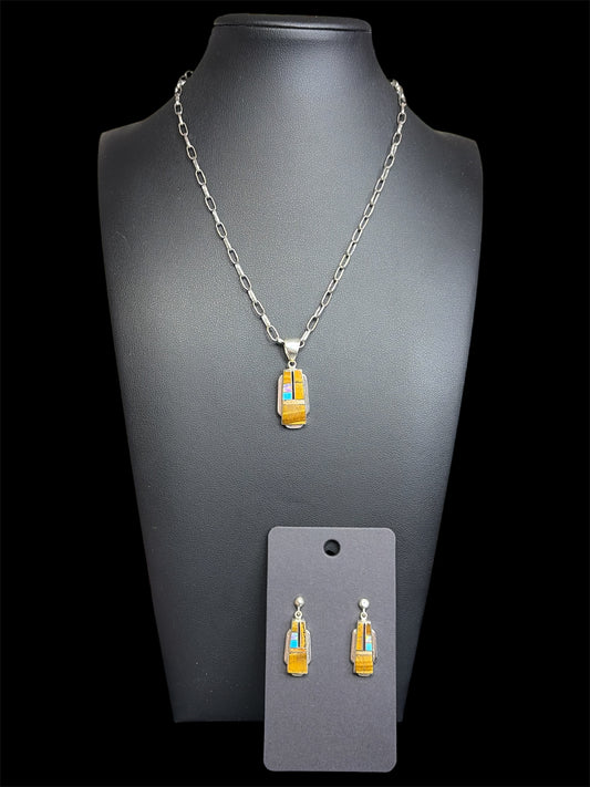 Tiger Eye Inlay Set