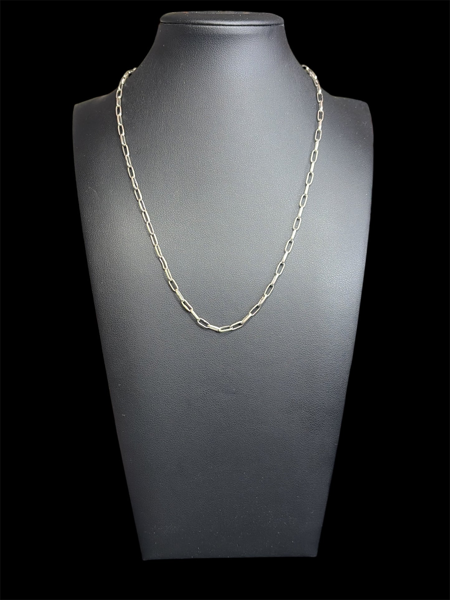 Handcrafted Paper Clip Chain - 20”