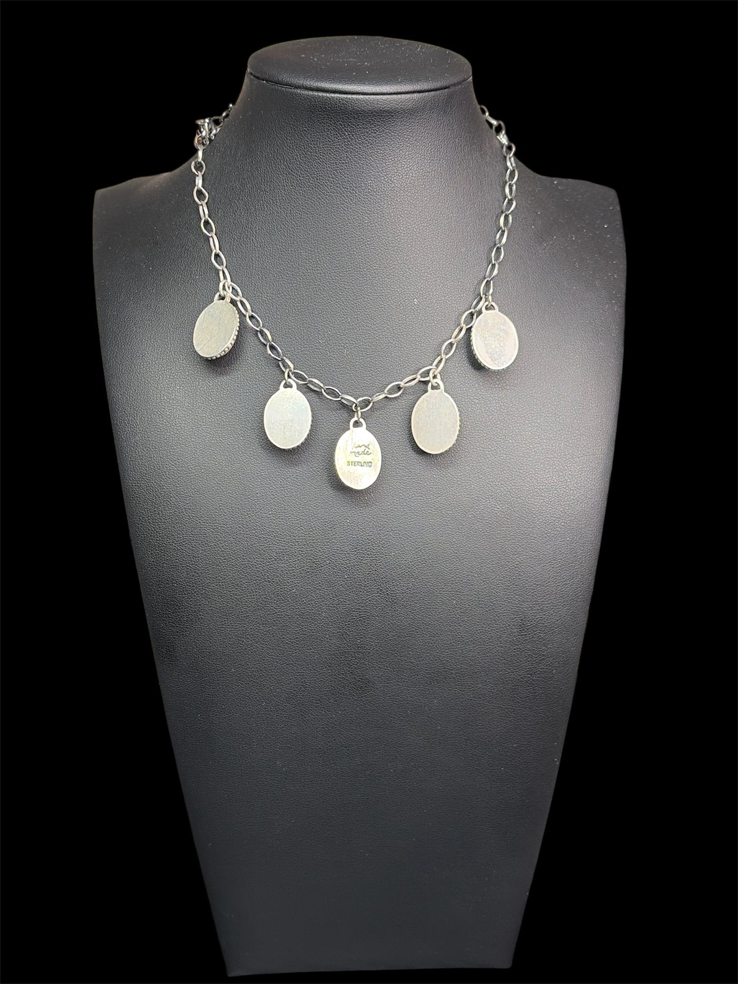 Handcrafted Kingman & Conch Charm Choker Necklace