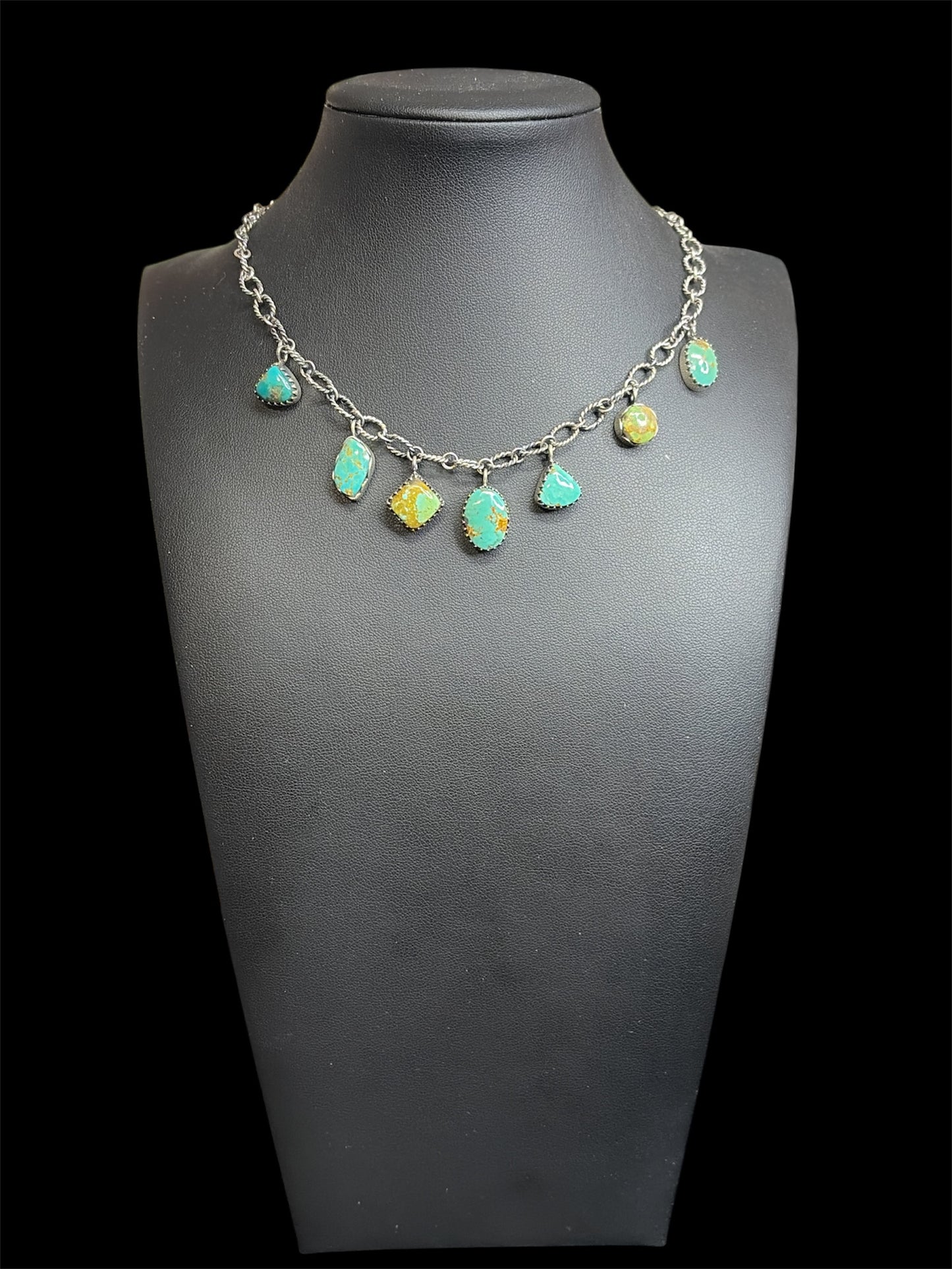 Handcrafted Textured Charm Choker Necklace