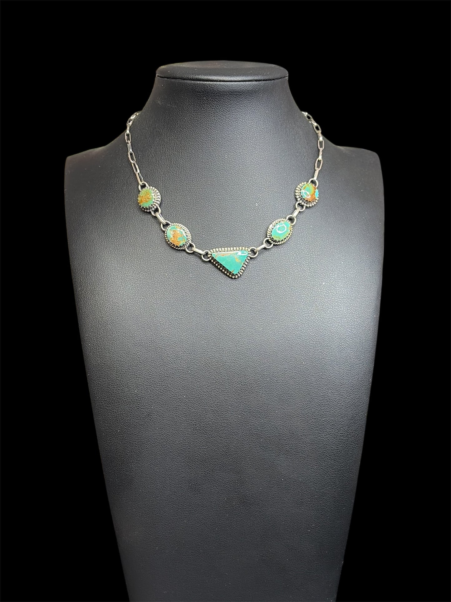 Handcrafted Kingman Turquoise Multi-Stone Choker