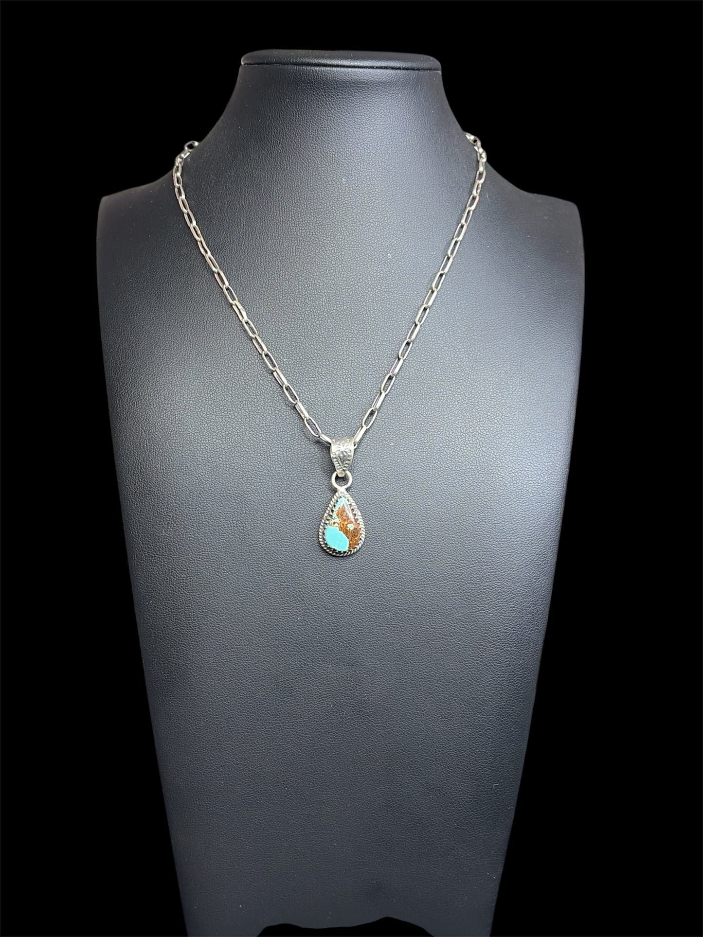 Handcrafted Mine 8 Turquoise Pendant