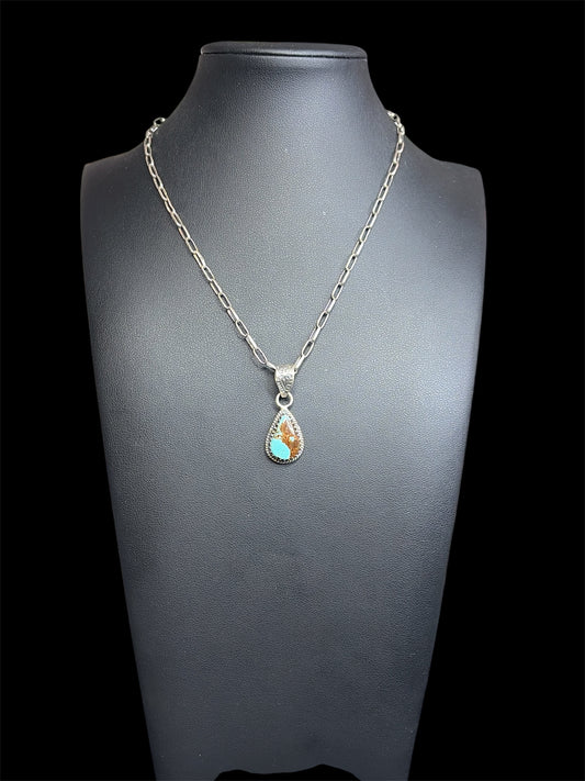 Handcrafted Mine 8 Turquoise Pendant