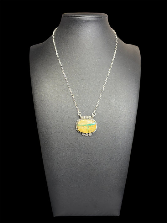 Navajo - Keith Henry - Royston Ribbon Turquoise Necklace